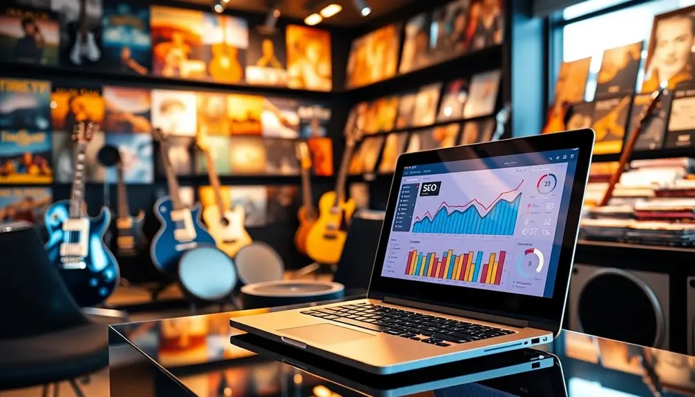 seo strategies for music stores